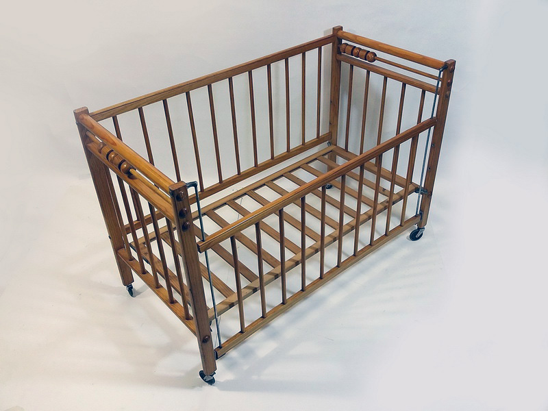 cuna bebe madera alt.reg.31-43-55 90x129x64 (45eu.) 1u